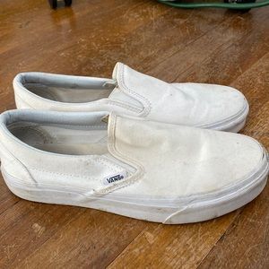 Slip-on white Van sneakers